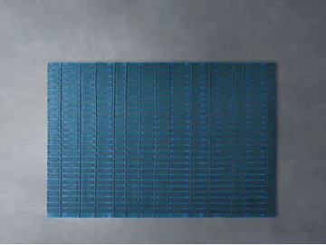 ACCORDI - Rectangular striped felt rug by Paola Lenti - view 2
